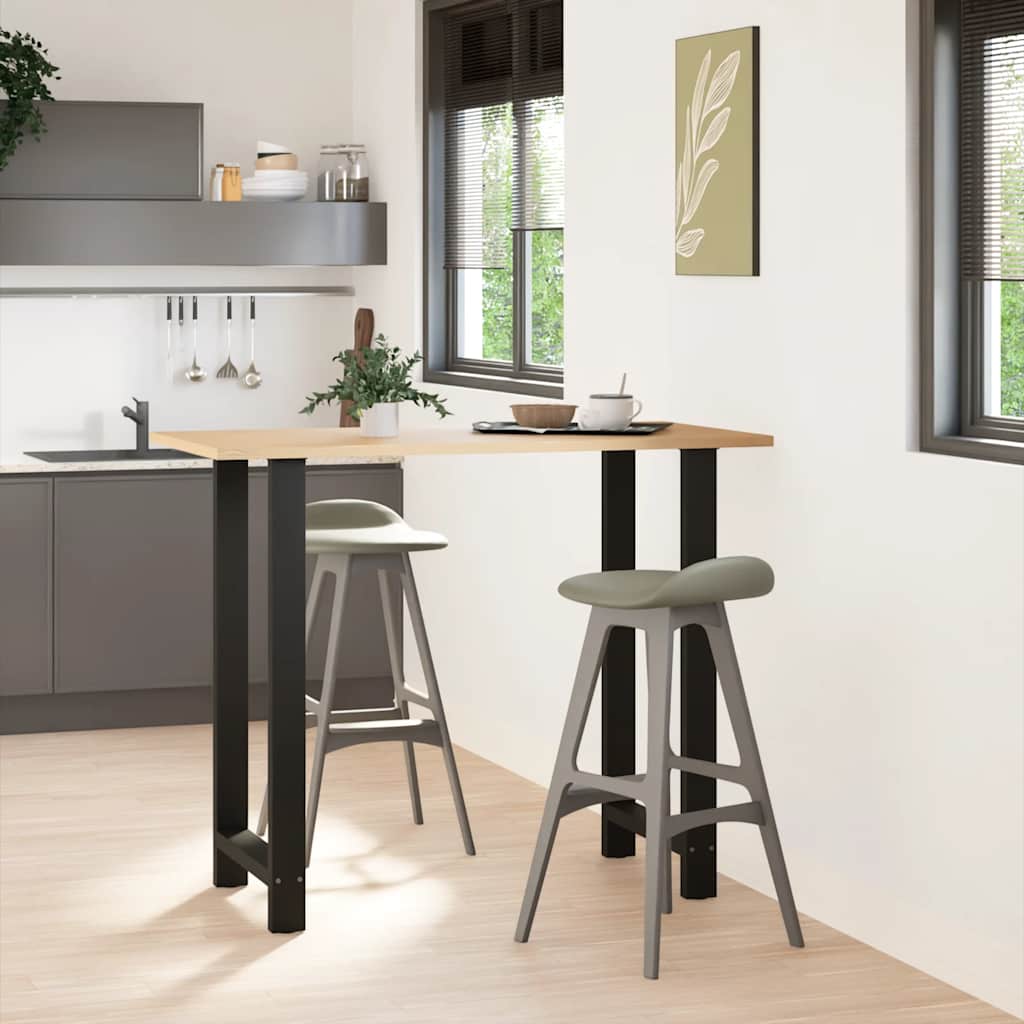 vidaXL Nogi do stołu barowego czarne 2 szt. 60x(110-111) cm stal
