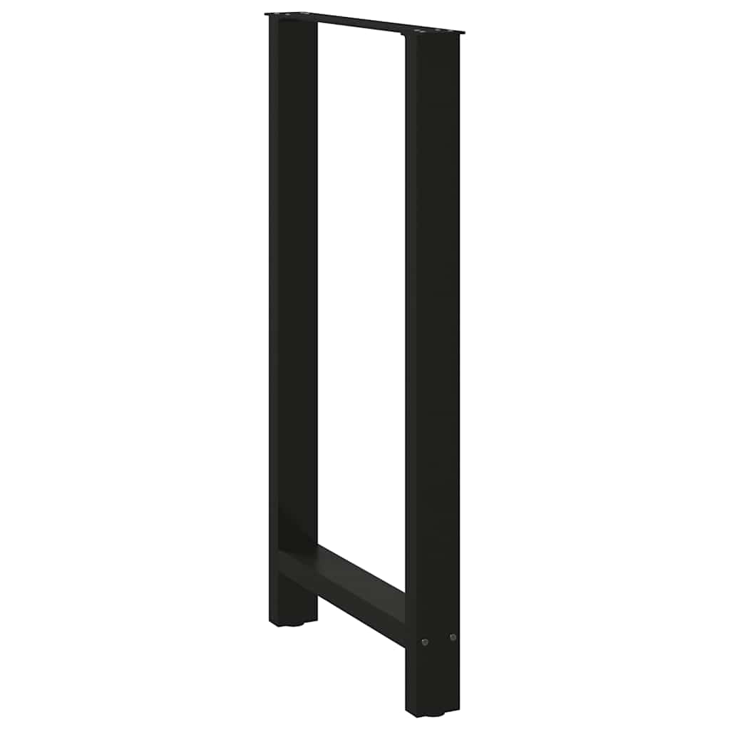 vidaXL Nogi do stołu barowego czarne 2 szt. 60x(110-111) cm stal