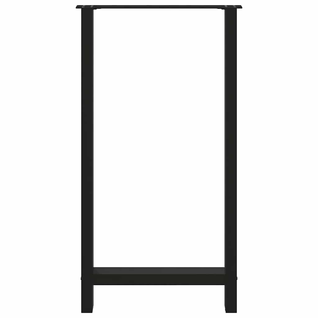vidaXL Nogi do stołu barowego czarne 2 szt. 60x(110-111) cm stal