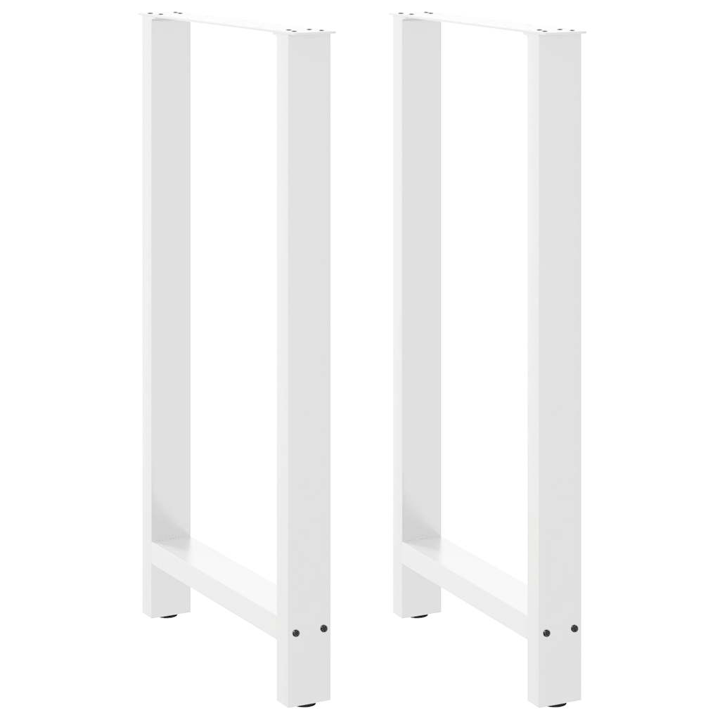 vidaXL Nogi do stołu barowego białe 2 szt. 60x(110-111) cm stal