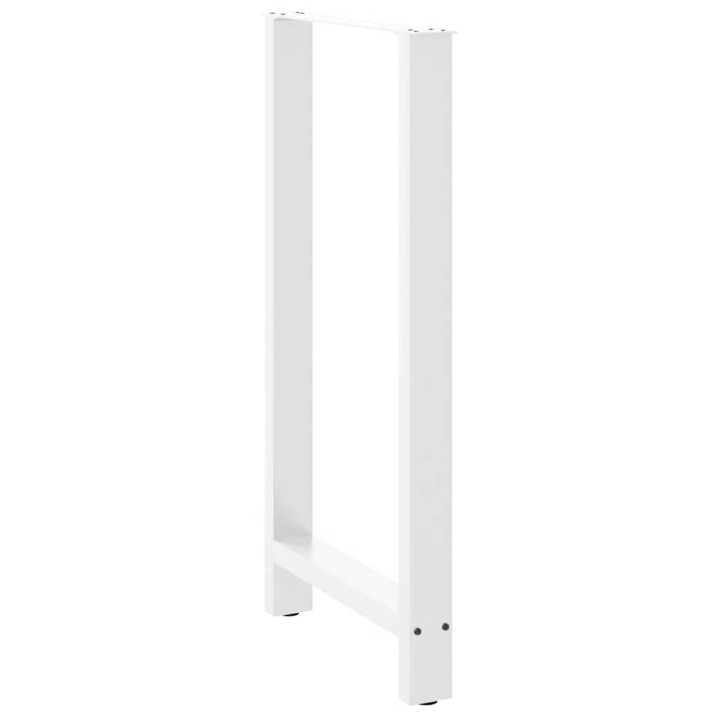 vidaXL Nogi do stołu barowego białe 2 szt. 60x(110-111) cm stal