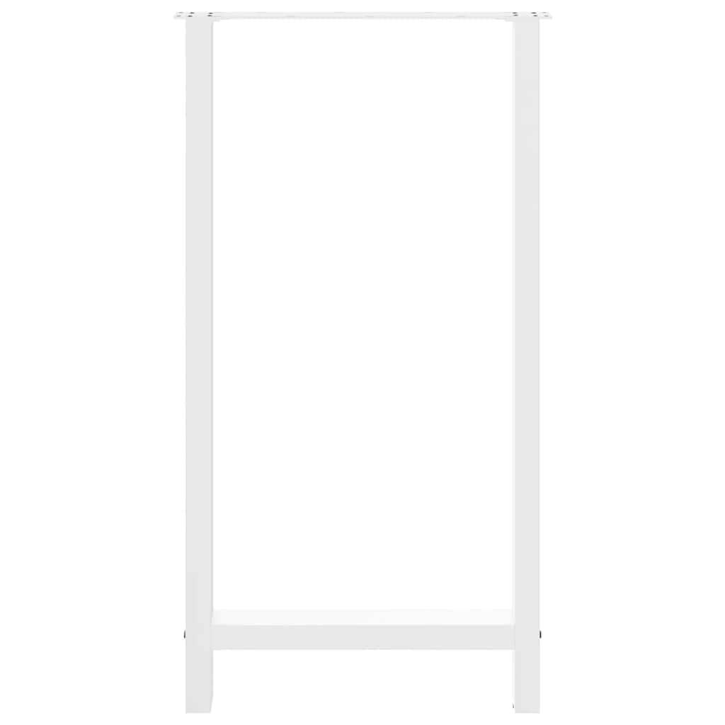 vidaXL Nogi do stołu barowego białe 2 szt. 60x(110-111) cm stal