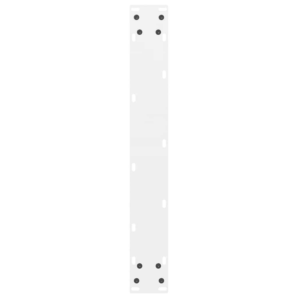 vidaXL Nogi do stołu barowego białe 2 szt. 60x(110-111) cm stal