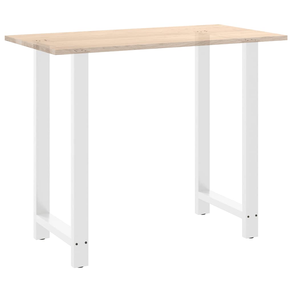 vidaXL Nogi do stołu barowego białe 2 szt. 60x(110-111) cm stal