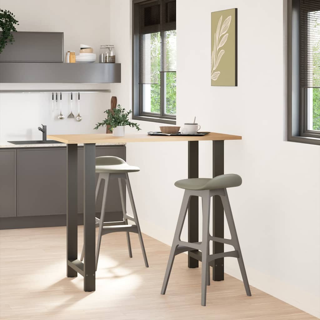 vidaXL Nogi do stołu barowego Antracyt 2 szt. 60x(110-111) cm Stal