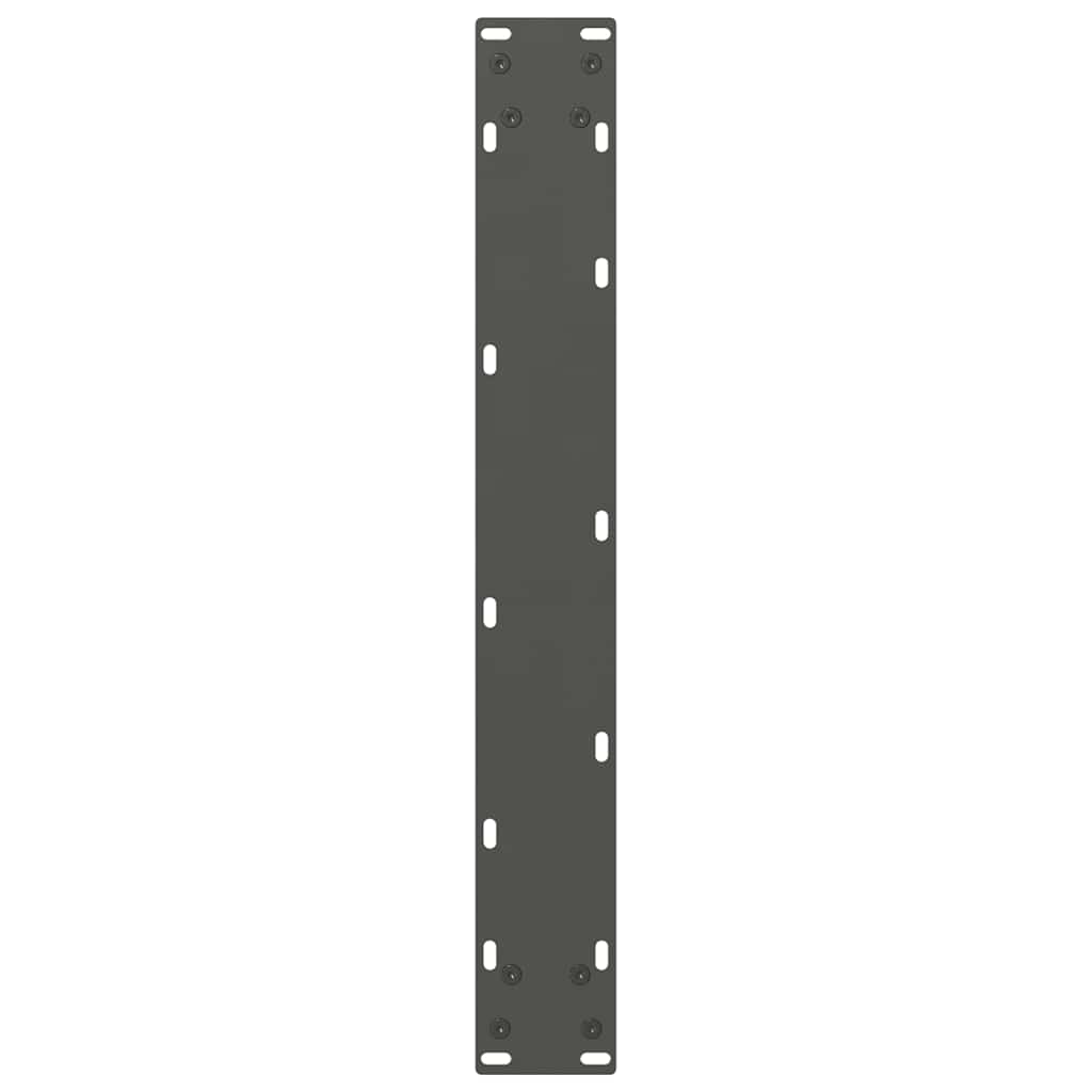 vidaXL Nogi do stołu barowego Antracyt 2 szt. 60x(110-111) cm Stal