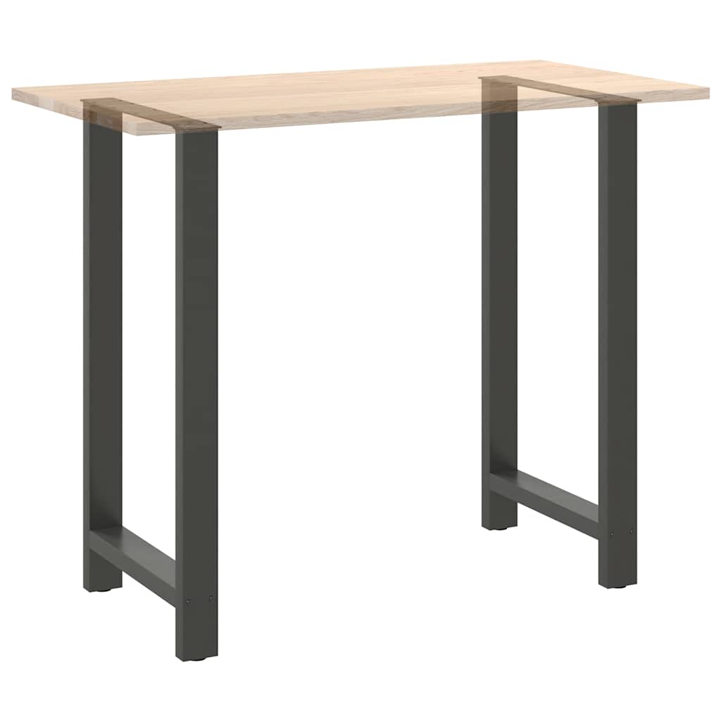 vidaXL Nogi do stołu barowego Antracyt 2 szt. 60x(110-111) cm Stal