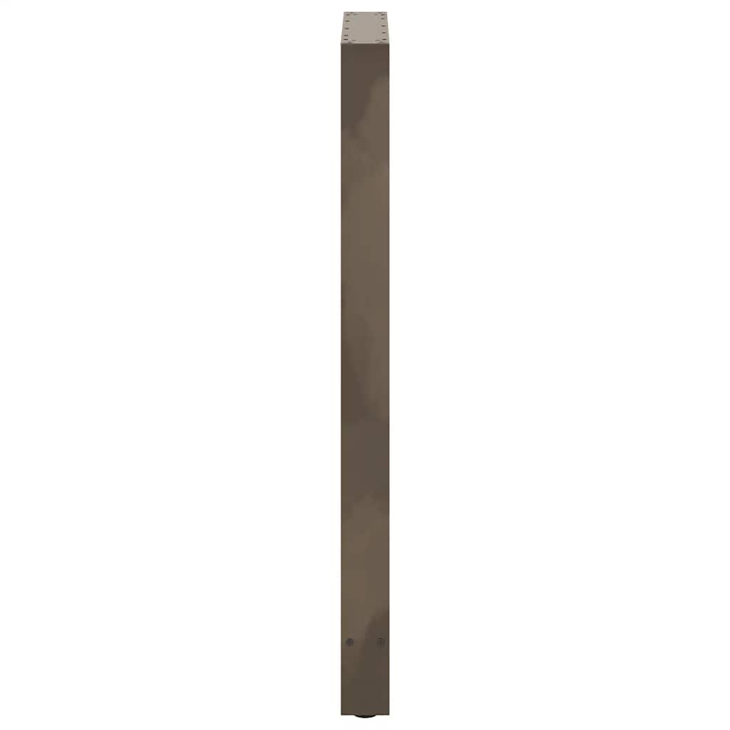 vidaXL Nogi do stołu barowego Naturalna stal 2 szt. 60x(110-111) cm Stal