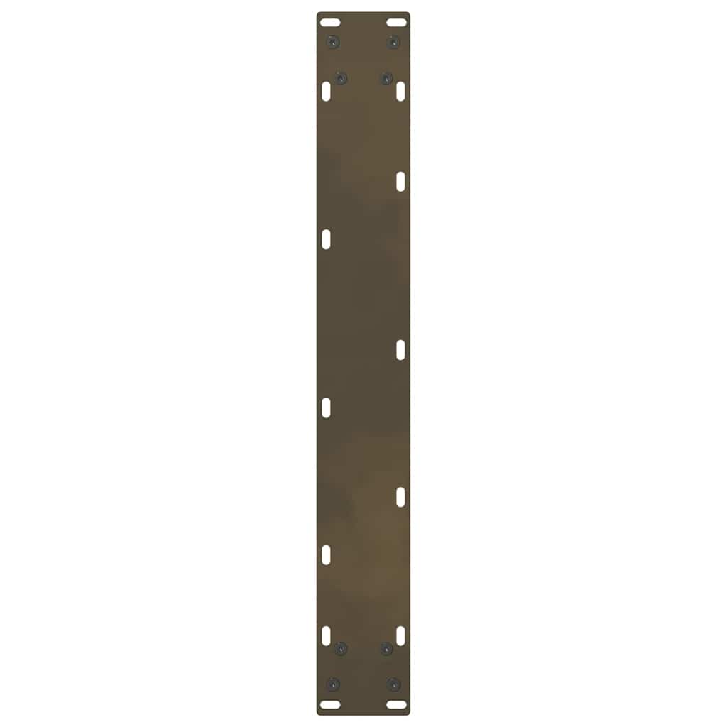 vidaXL Nogi do stołu barowego Naturalna stal 2 szt. 60x(110-111) cm Stal