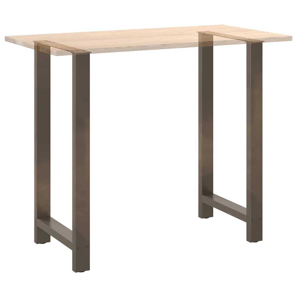vidaXL Nogi do stołu barowego Naturalna stal 2 szt. 60x(110-111) cm Stal