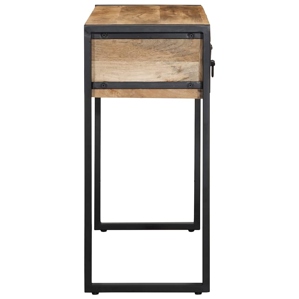 vidaXL Konsola Stolik 100x35x75 cm lite drewno surowe mango