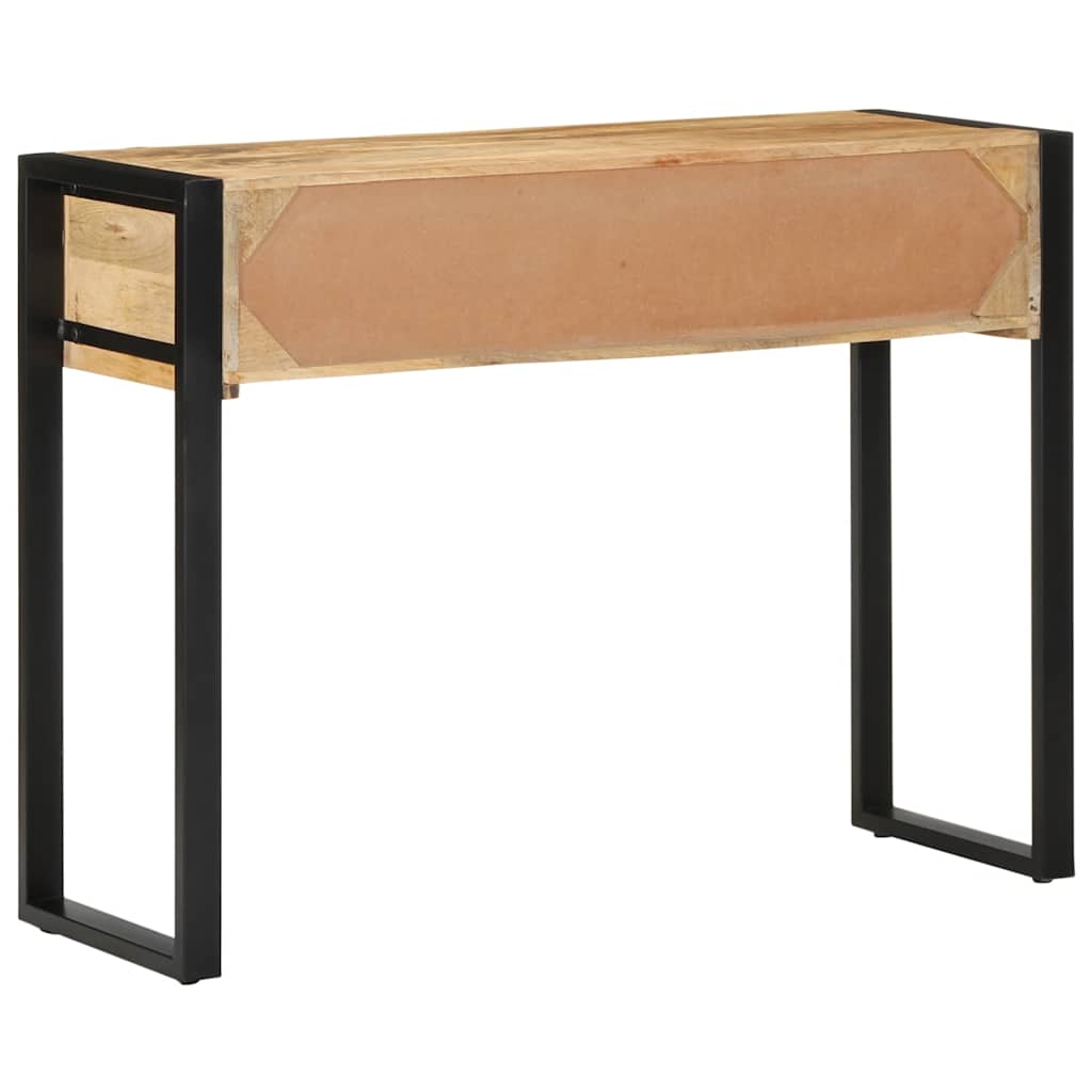 vidaXL Konsola Stolik 100x35x75 cm lite drewno surowe mango
