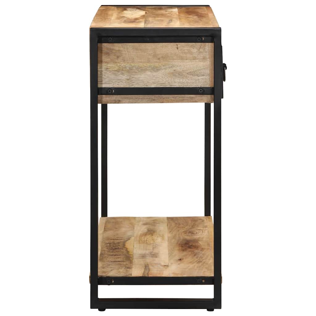 vidaXL Konsola Stolik 100x35x75 cm lite drewno surowe mango