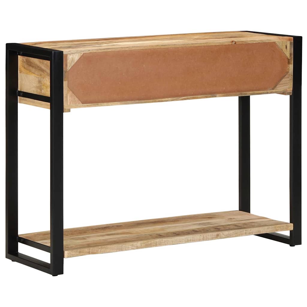 vidaXL Konsola Stolik 100x35x75 cm lite drewno surowe mango