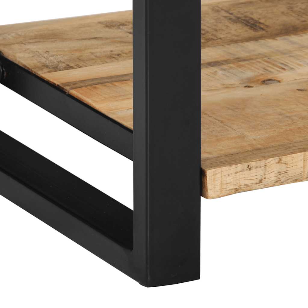 vidaXL Konsola Stolik 100x35x75 cm lite drewno surowe mango