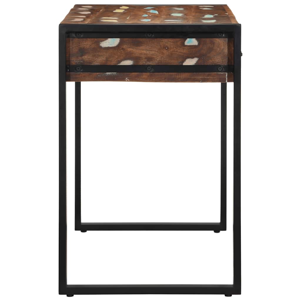 vidaXL Biurko Wielokolorowe 100x50x75 cm Drewno lite odzyskane
