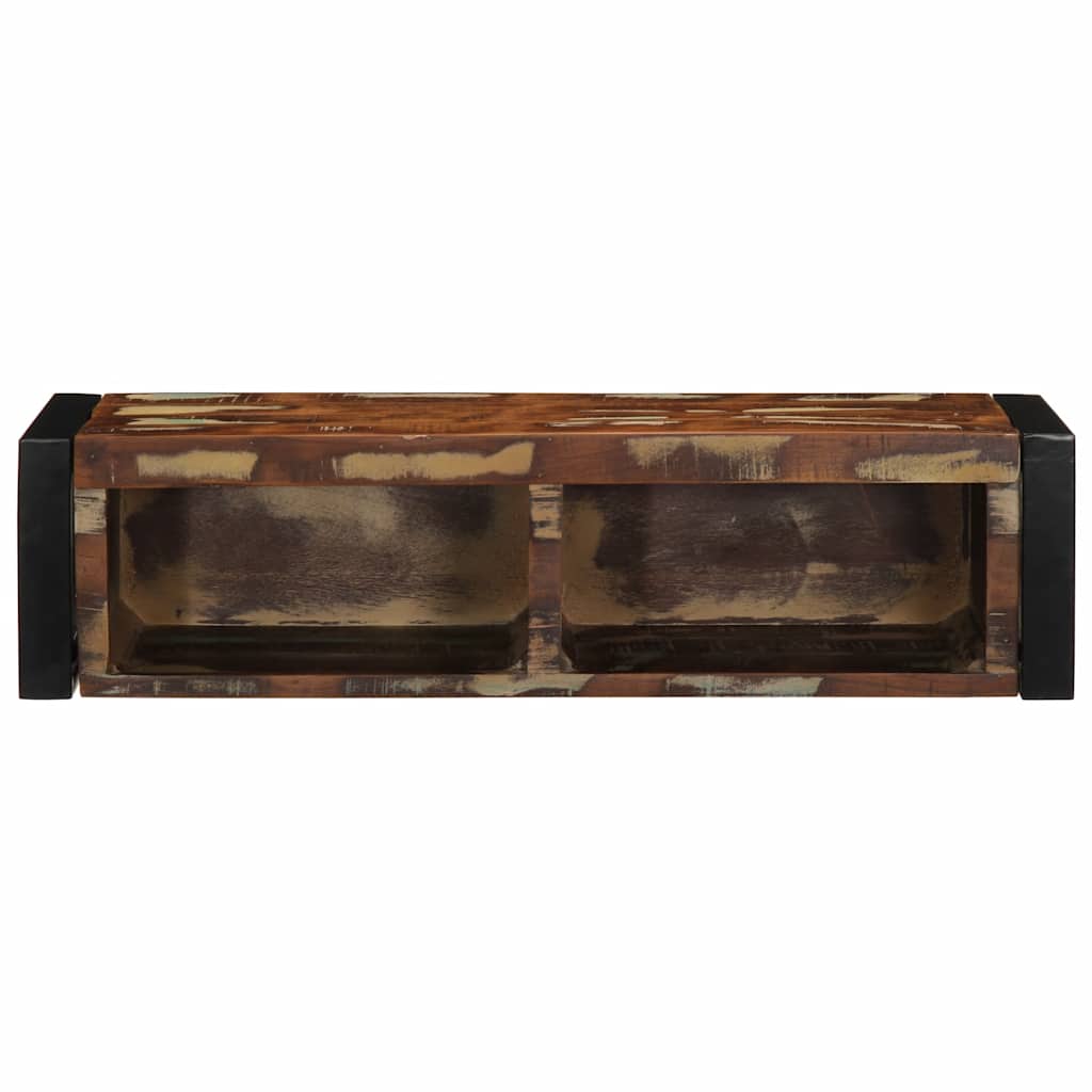 vidaXL Szafka RTV wielokolorowa 80x30x25 cm lite drewno odzyskane