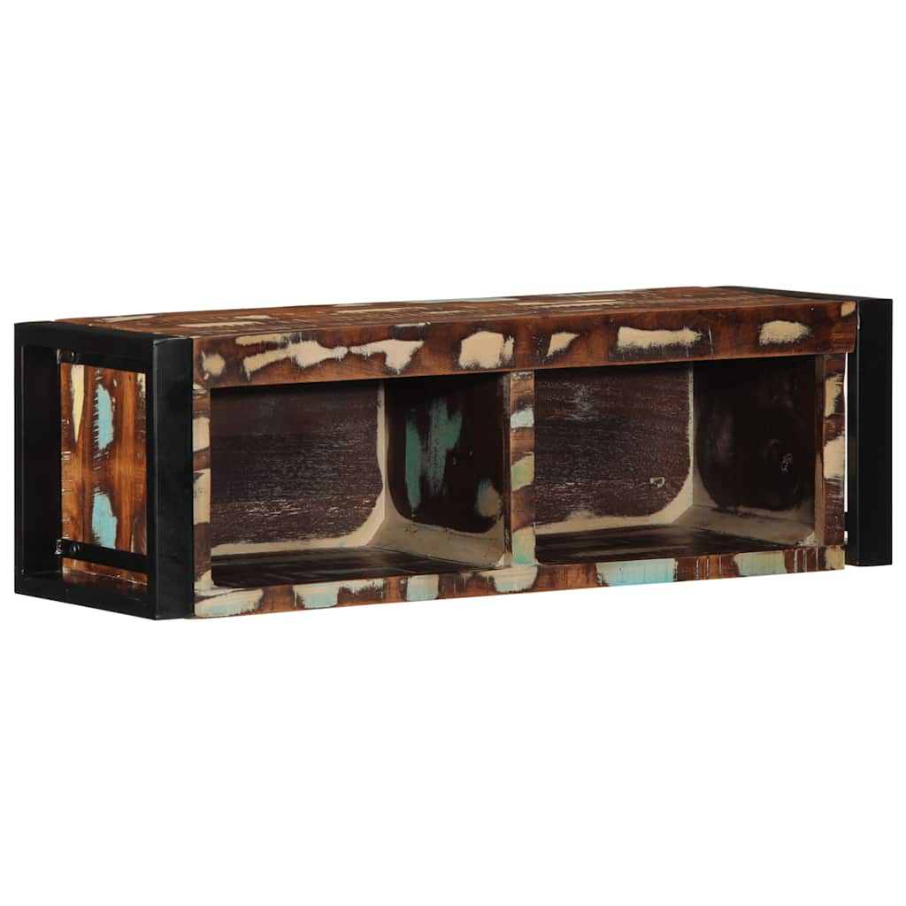 vidaXL Szafka RTV wielokolorowa 80x30x25 cm lite drewno odzyskane