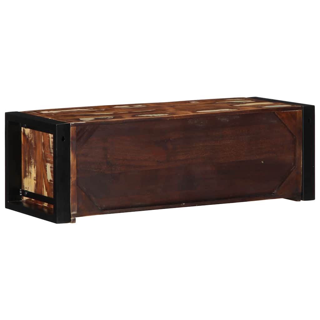 vidaXL Szafka RTV wielokolorowa 80x30x25 cm lite drewno odzyskane