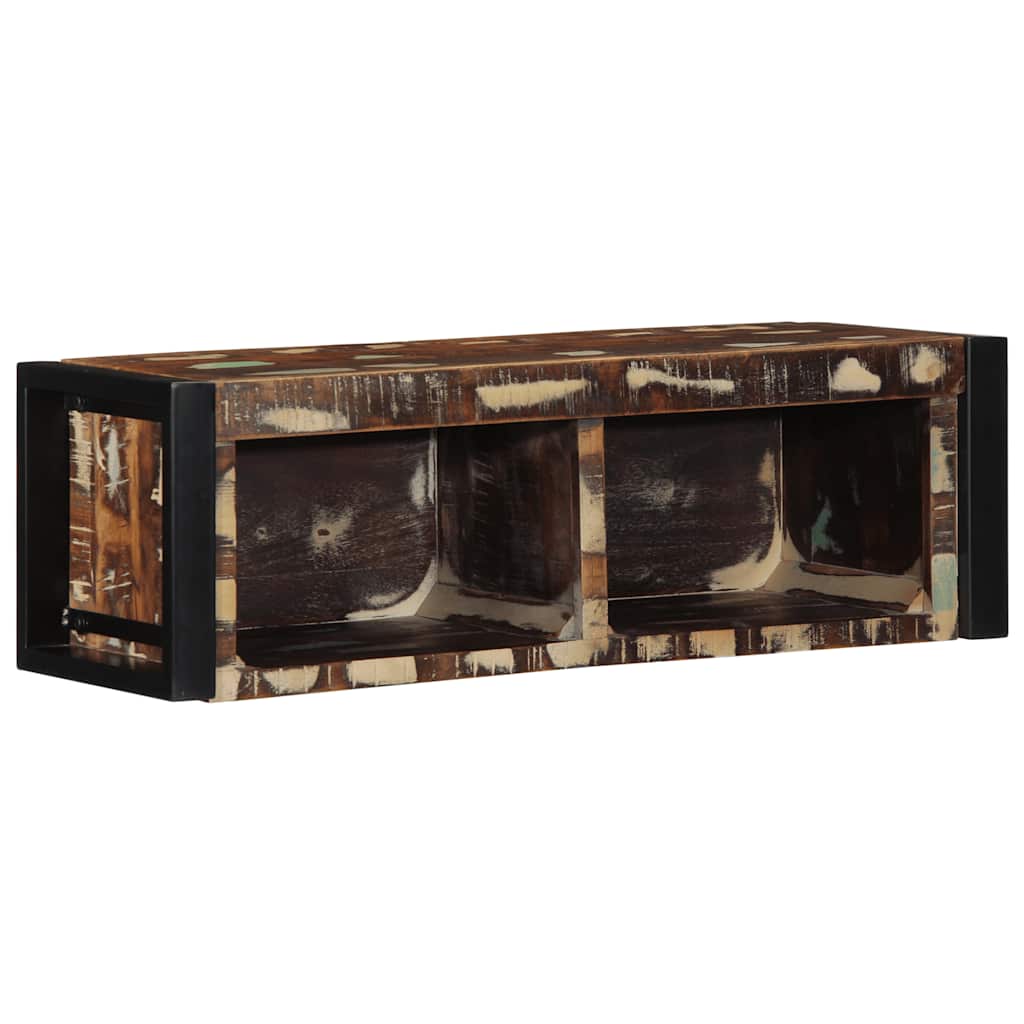vidaXL Szafka RTV wielokolorowa 80x30x25 cm lite drewno odzyskane