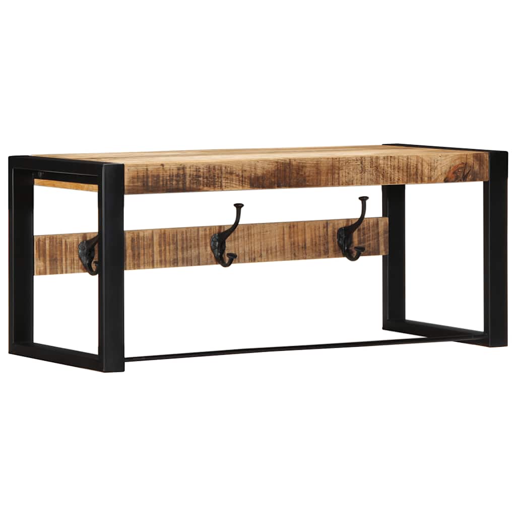 vidaXL Wieszak na ubrania 80x35x35 cm lite drewno surowe mango