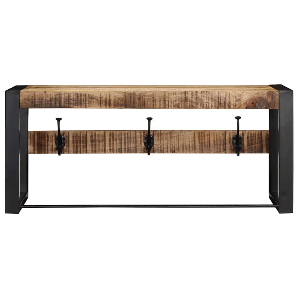 vidaXL Wieszak na ubrania 80x35x35 cm lite drewno surowe mango