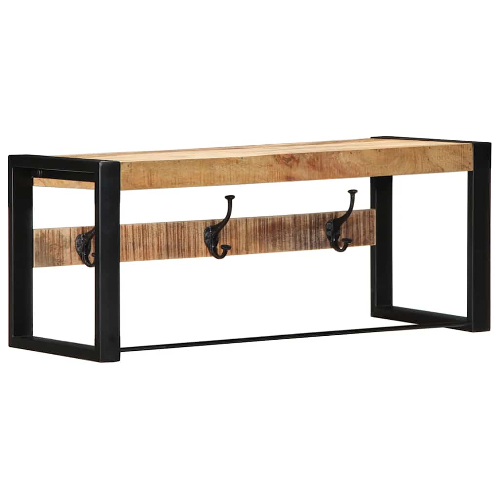 vidaXL Wieszak na ubrania 80x35x35 cm lite drewno surowe mango