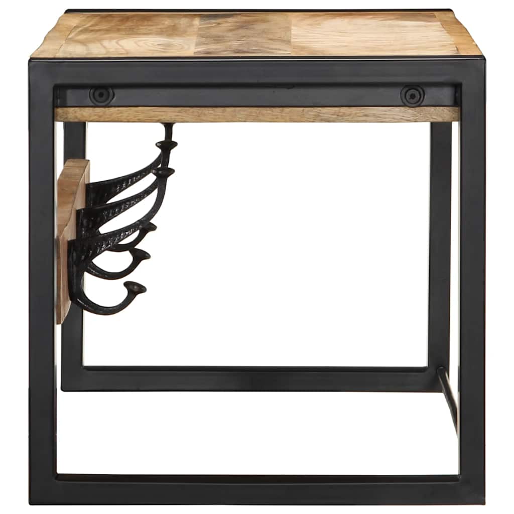 vidaXL Wieszak na ubrania 80x35x35 cm lite drewno surowe mango