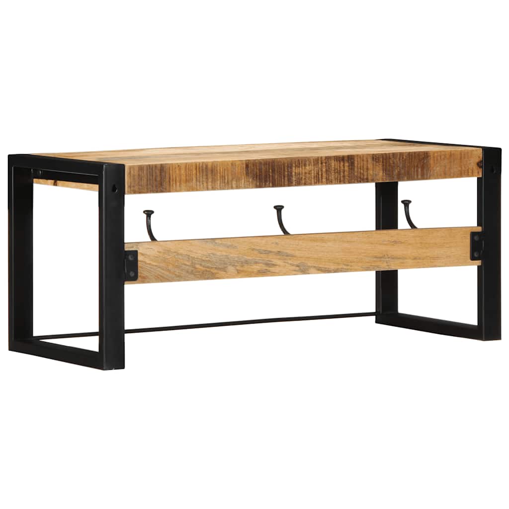 vidaXL Wieszak na ubrania 80x35x35 cm lite drewno surowe mango