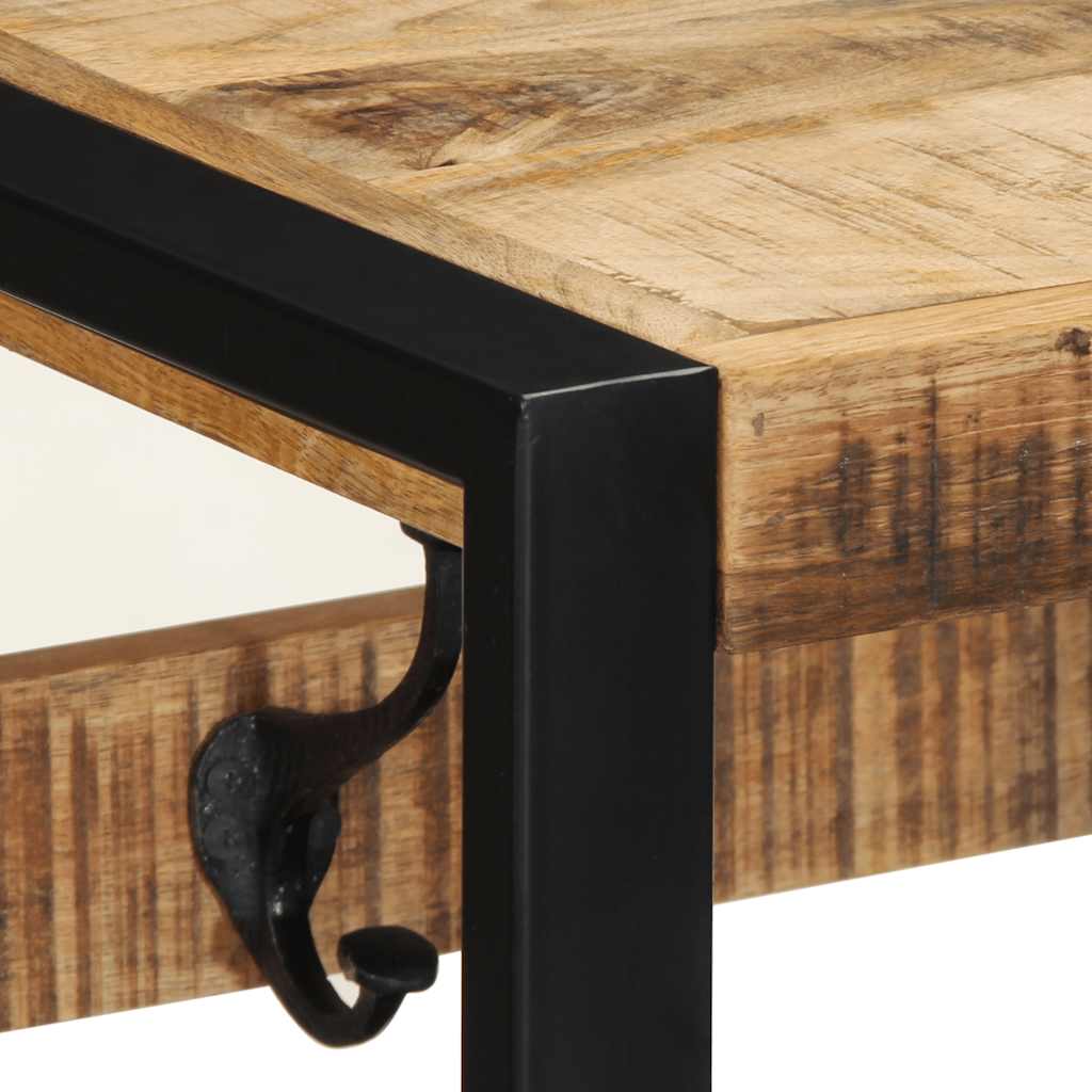 vidaXL Wieszak na ubrania 80x35x35 cm lite drewno surowe mango