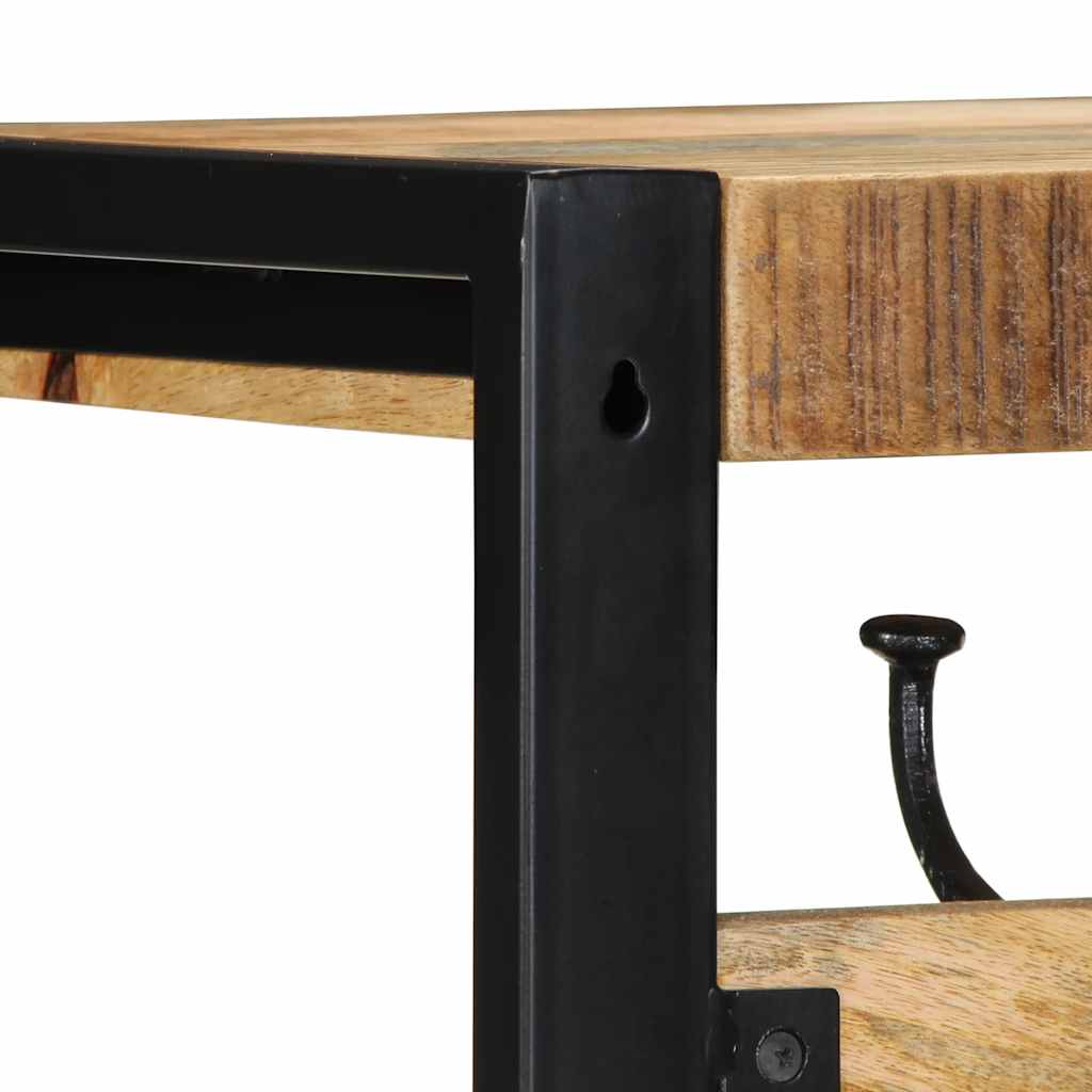 vidaXL Wieszak na ubrania 80x35x35 cm lite drewno surowe mango