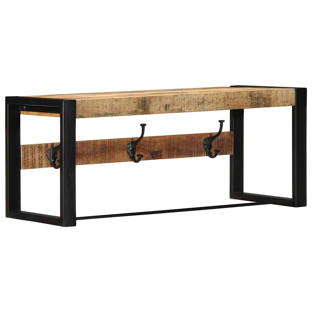 vidaXL Wieszak na ubrania 80x35x35 cm lite drewno surowe mango