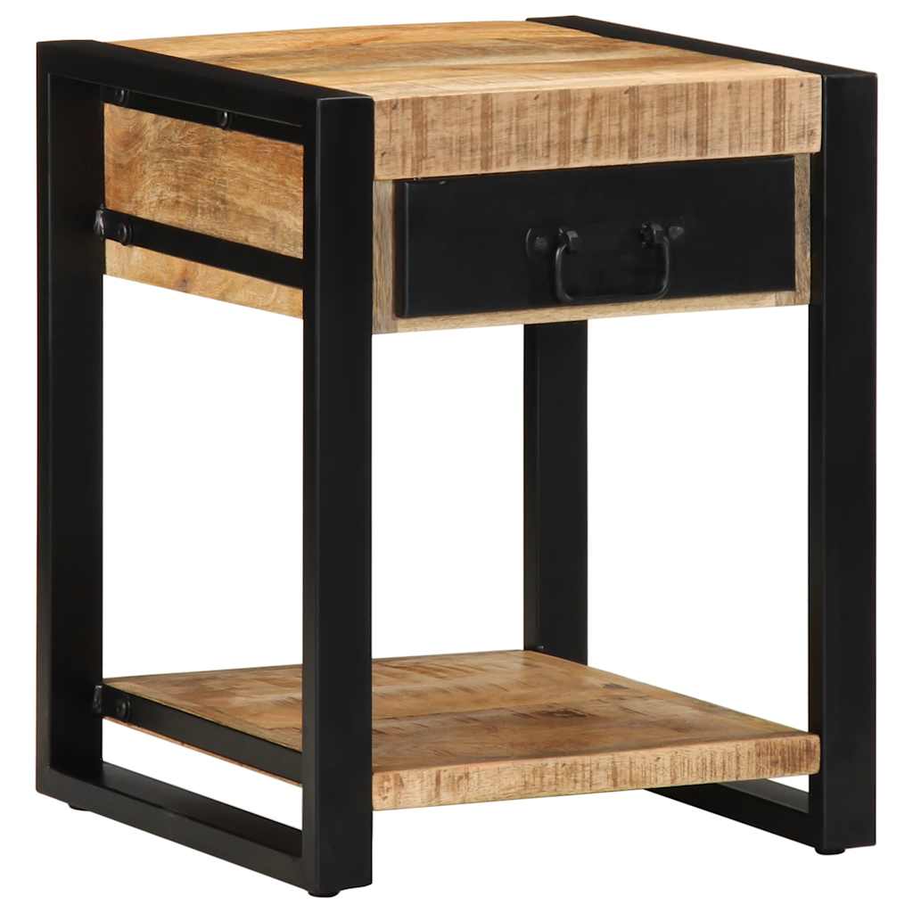 vidaXL Stolik pomocniczy 40x40x50 cm lite drewno surowe mango
