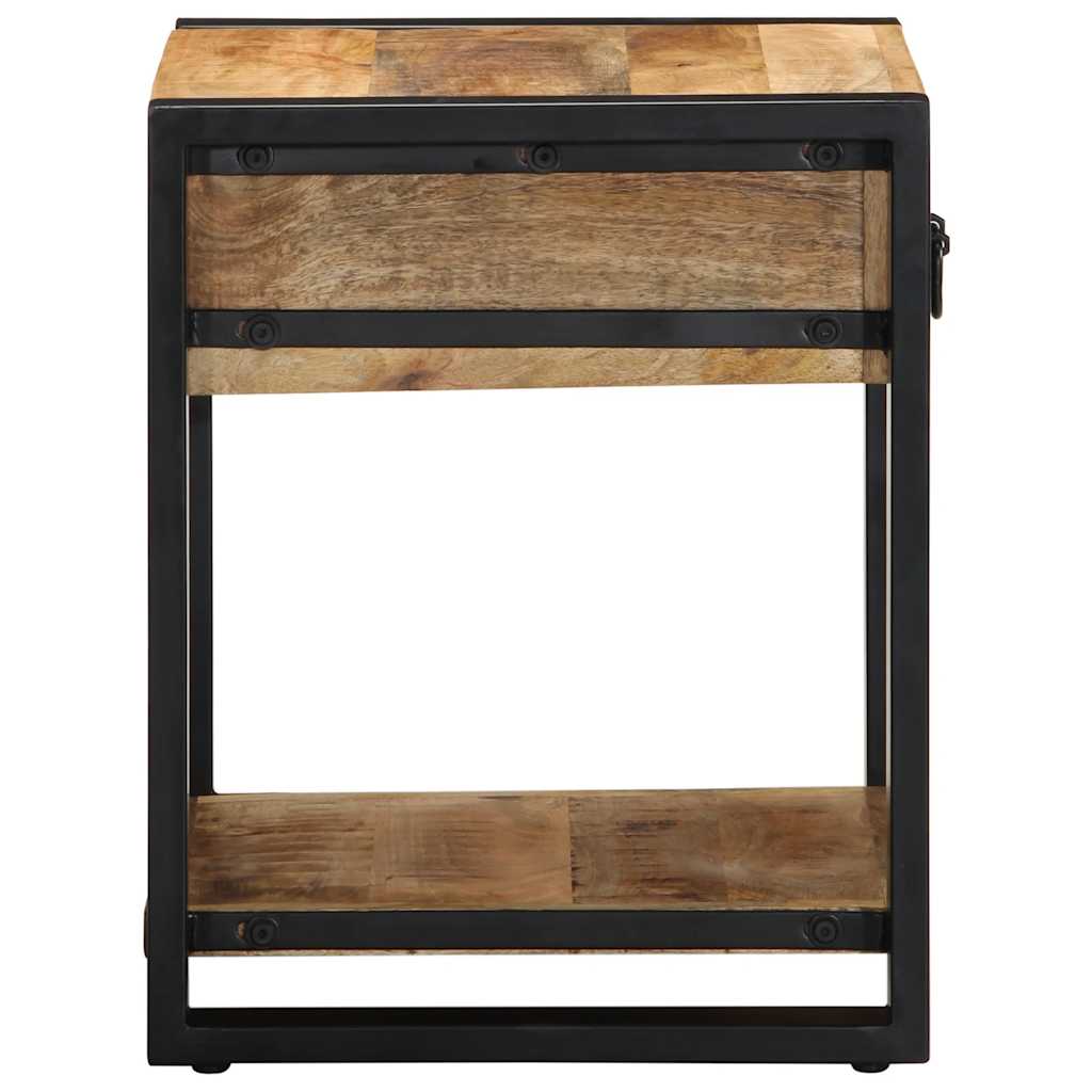vidaXL Stolik pomocniczy 40x40x50 cm lite drewno surowe mango