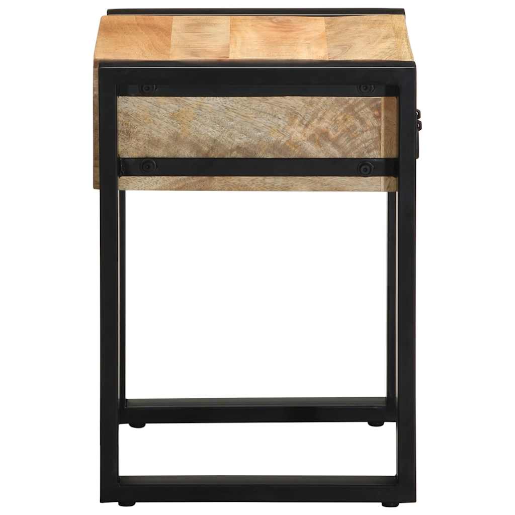vidaXL Stolik boczny 35x35x50 cm lite drewno surowe mango
