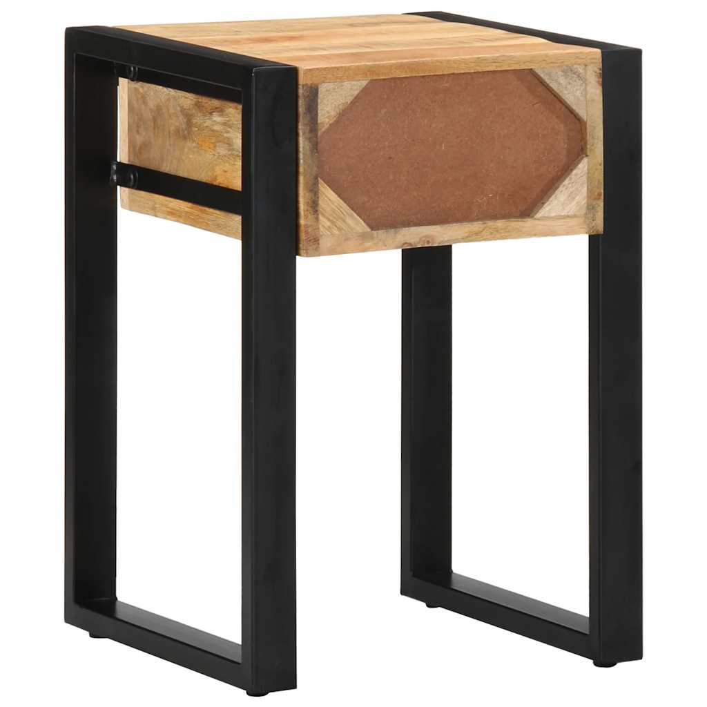 vidaXL Stolik boczny 35x35x50 cm lite drewno surowe mango