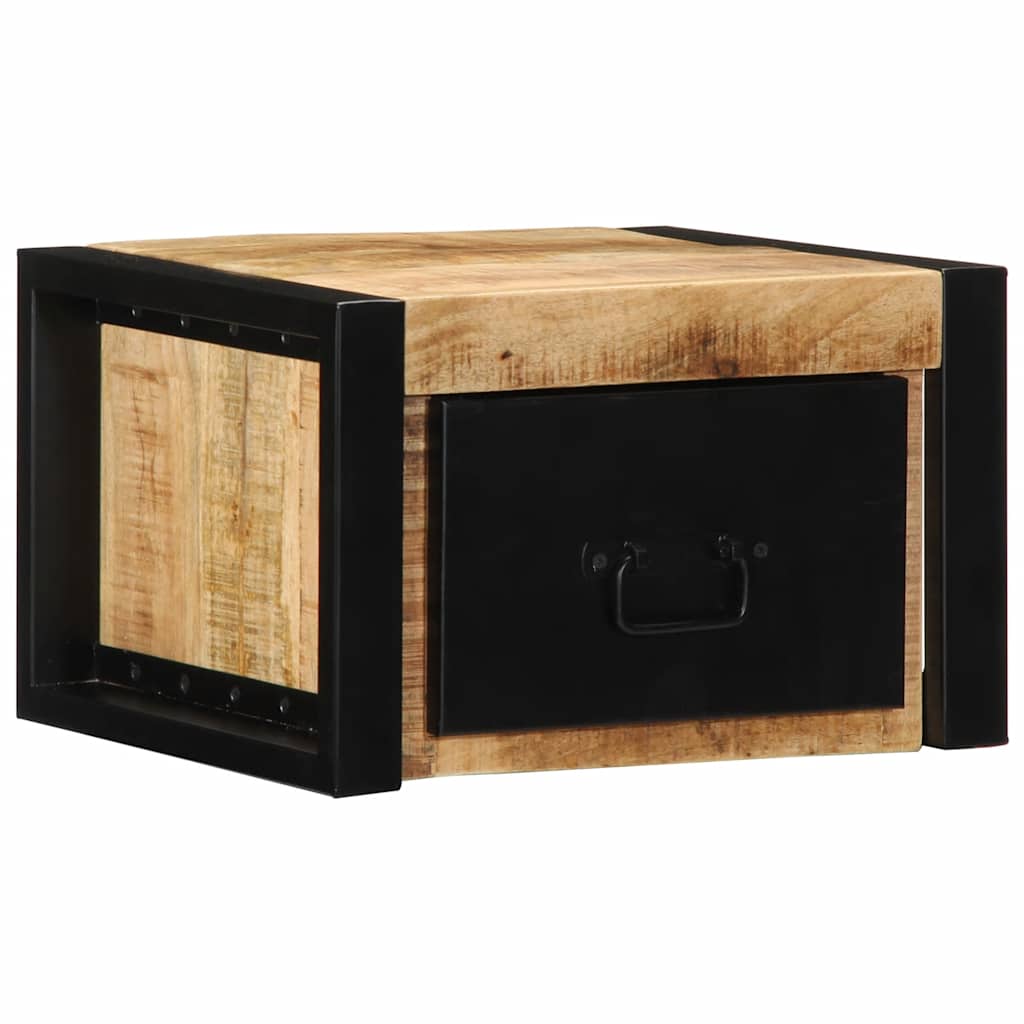 vidaXL Szafki nocne 2 szt. 40x35x25 cm Drewno lite surowe Mango