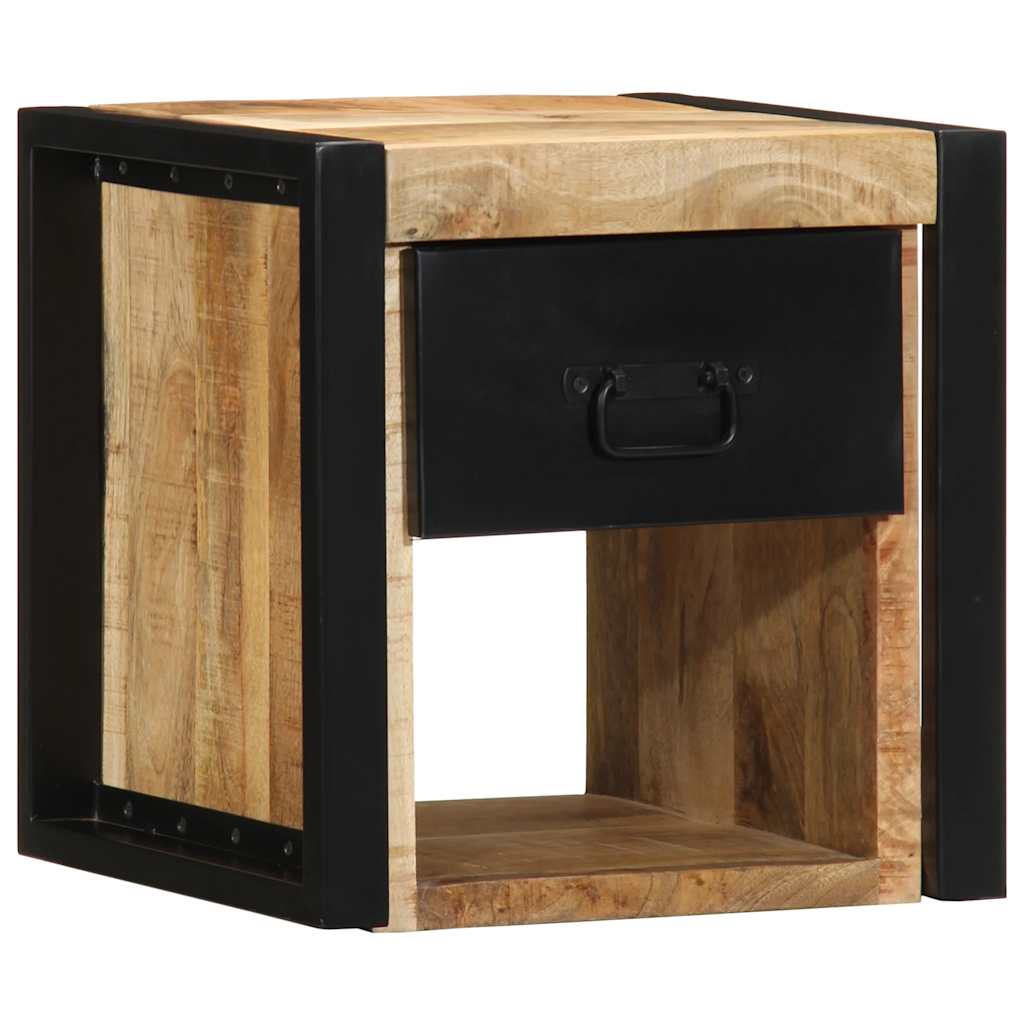 vidaXL Szafki nocne 2 szt. 40x35x40 cm Drewno lite surowe Mango