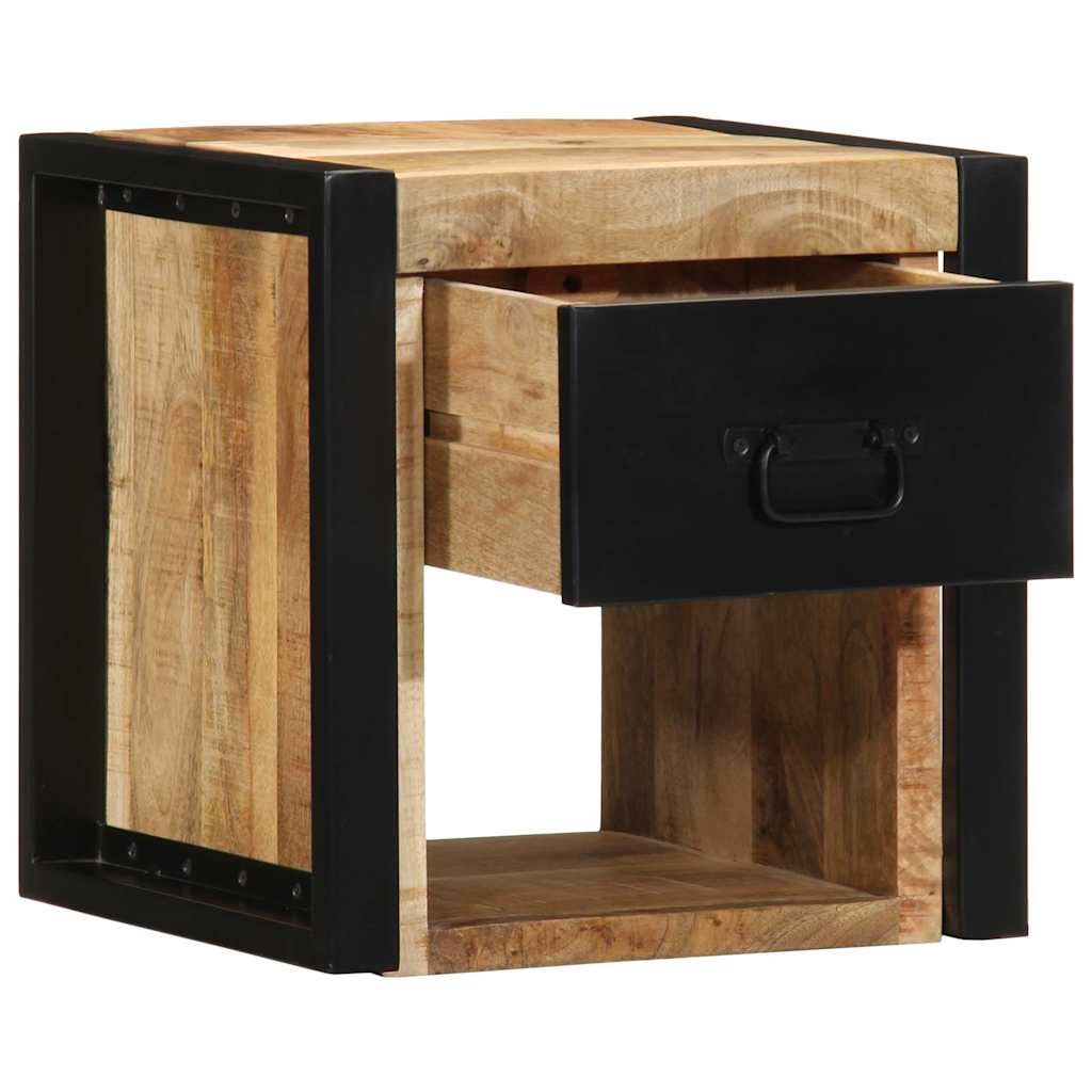 vidaXL Szafki nocne 2 szt. 40x35x40 cm Drewno lite surowe Mango