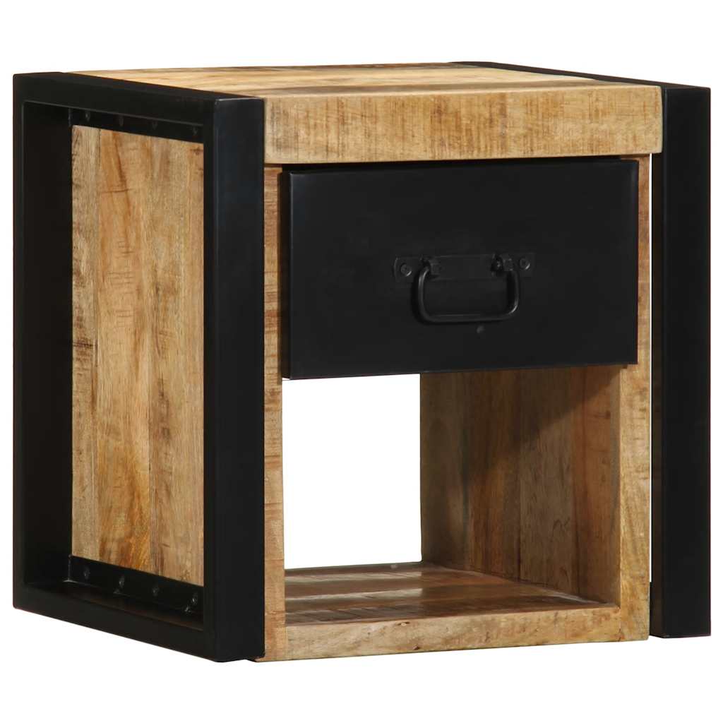 vidaXL Szafki nocne 2 szt. 40x35x40 cm Drewno lite surowe Mango