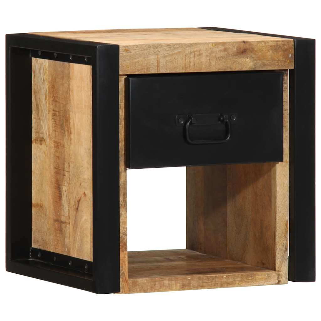 vidaXL Szafki nocne 2 szt. 40x35x40 cm Drewno lite surowe Mango