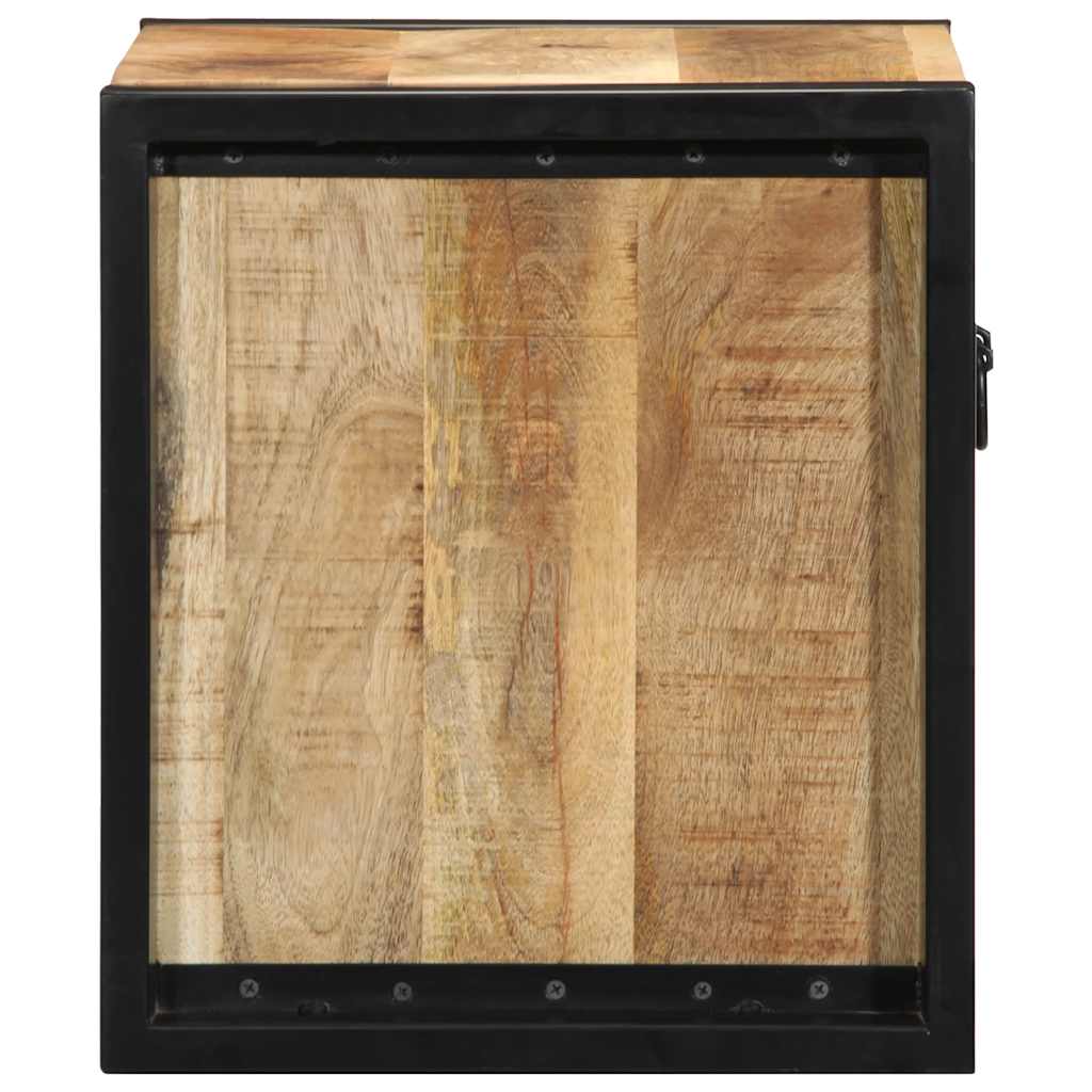 vidaXL Szafki nocne 2 szt. 40x35x40 cm Drewno lite surowe Mango