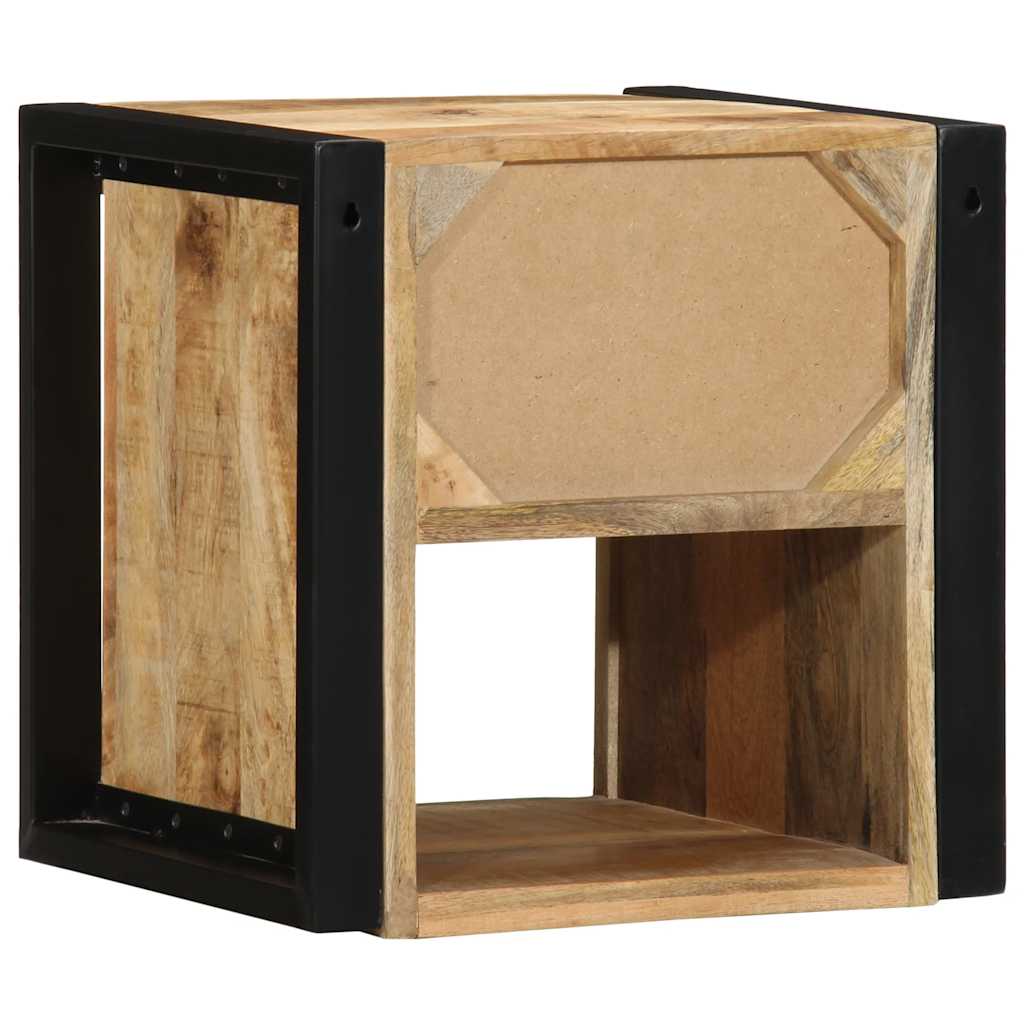 vidaXL Szafki nocne 2 szt. 40x35x40 cm Drewno lite surowe Mango