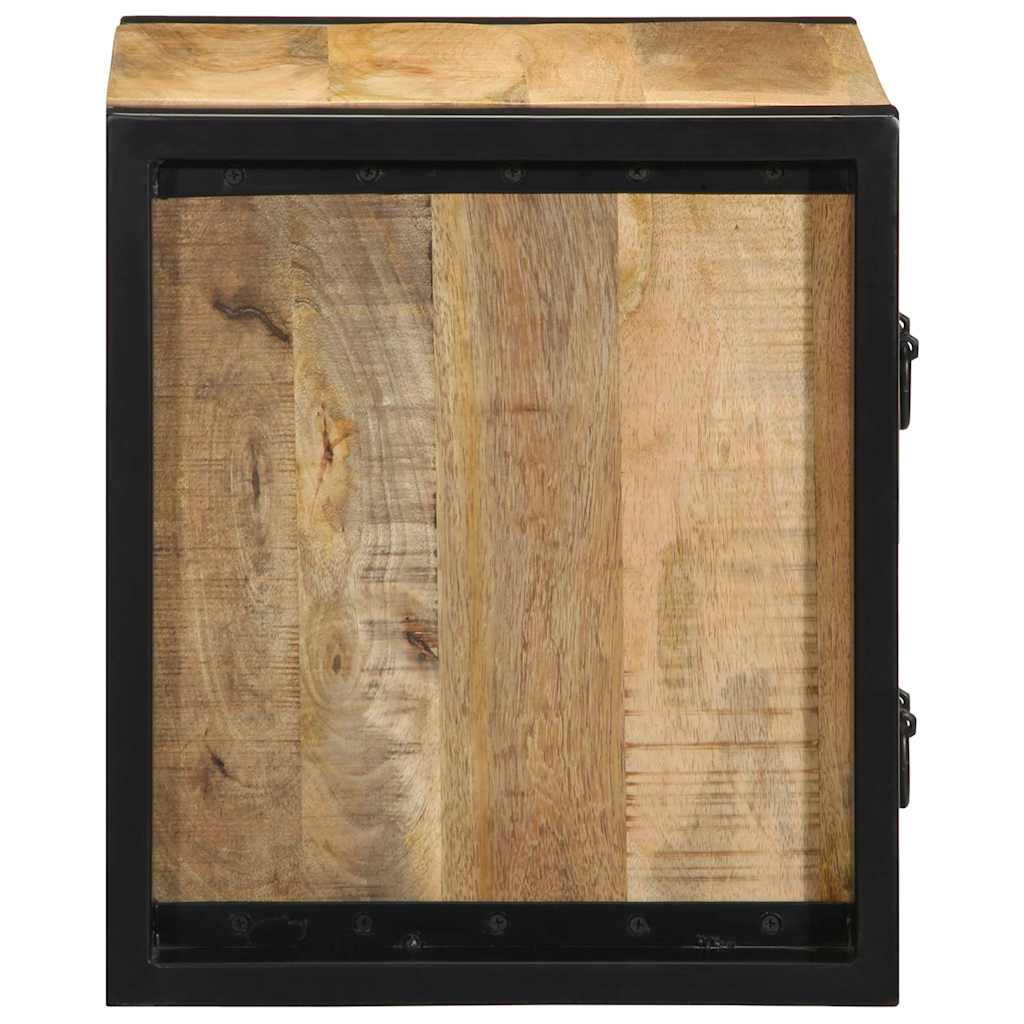 vidaXL Szafki nocne 2 szt. 40x35x40 cm Drewno lite surowe Mango
