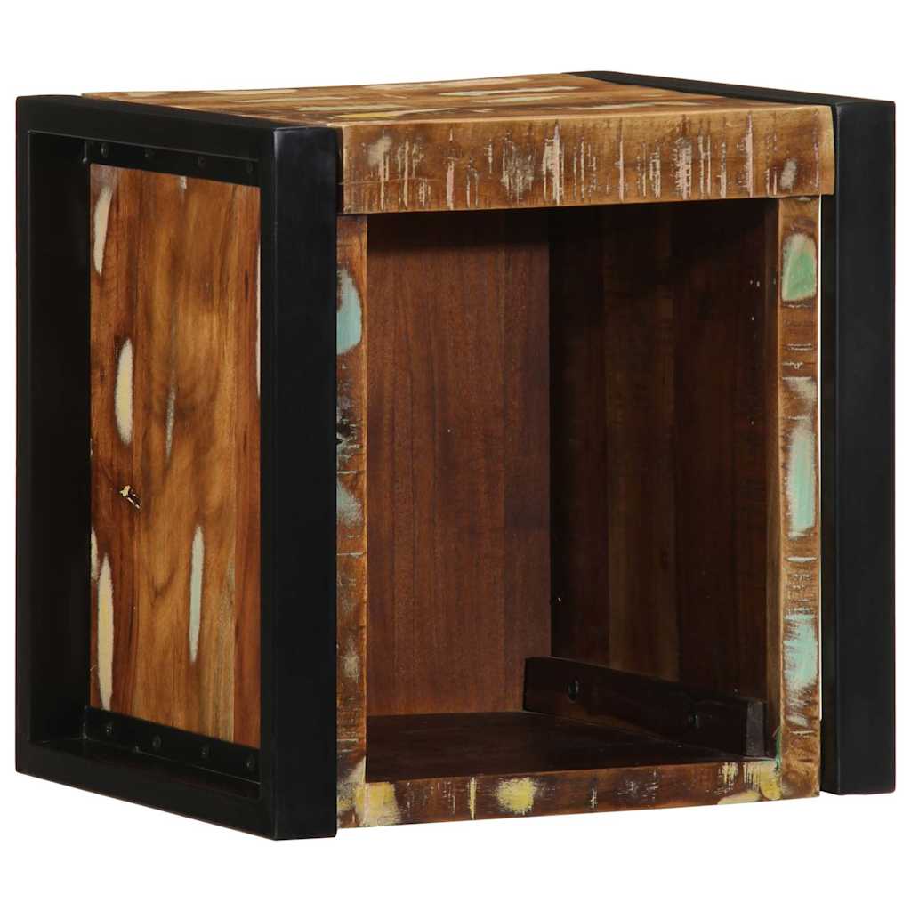 vidaXL Szafka nocna wielokolorowa 40x35x40 cm lite drewno odzyskane