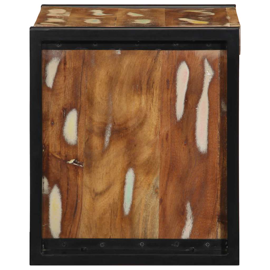 vidaXL Szafka nocna wielokolorowa 40x35x40 cm lite drewno odzyskane