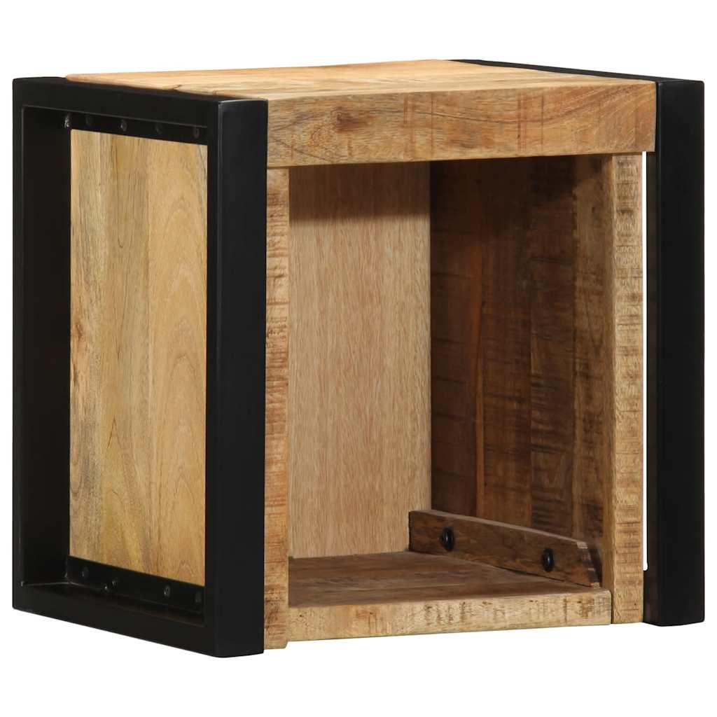 vidaXL Szafki nocne 2 szt. 40x35x40 cm Drewno lite surowe Mango