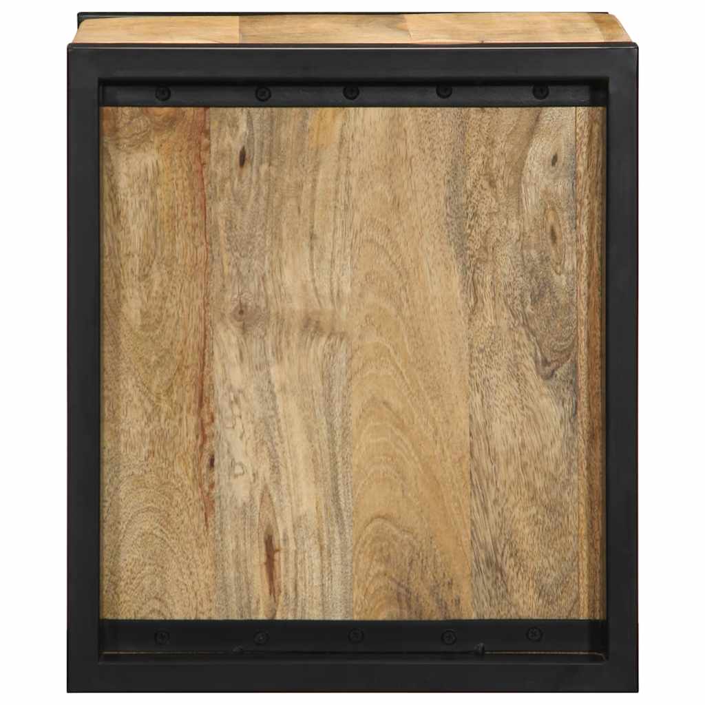 vidaXL Szafki nocne 2 szt. 40x35x40 cm Drewno lite surowe Mango