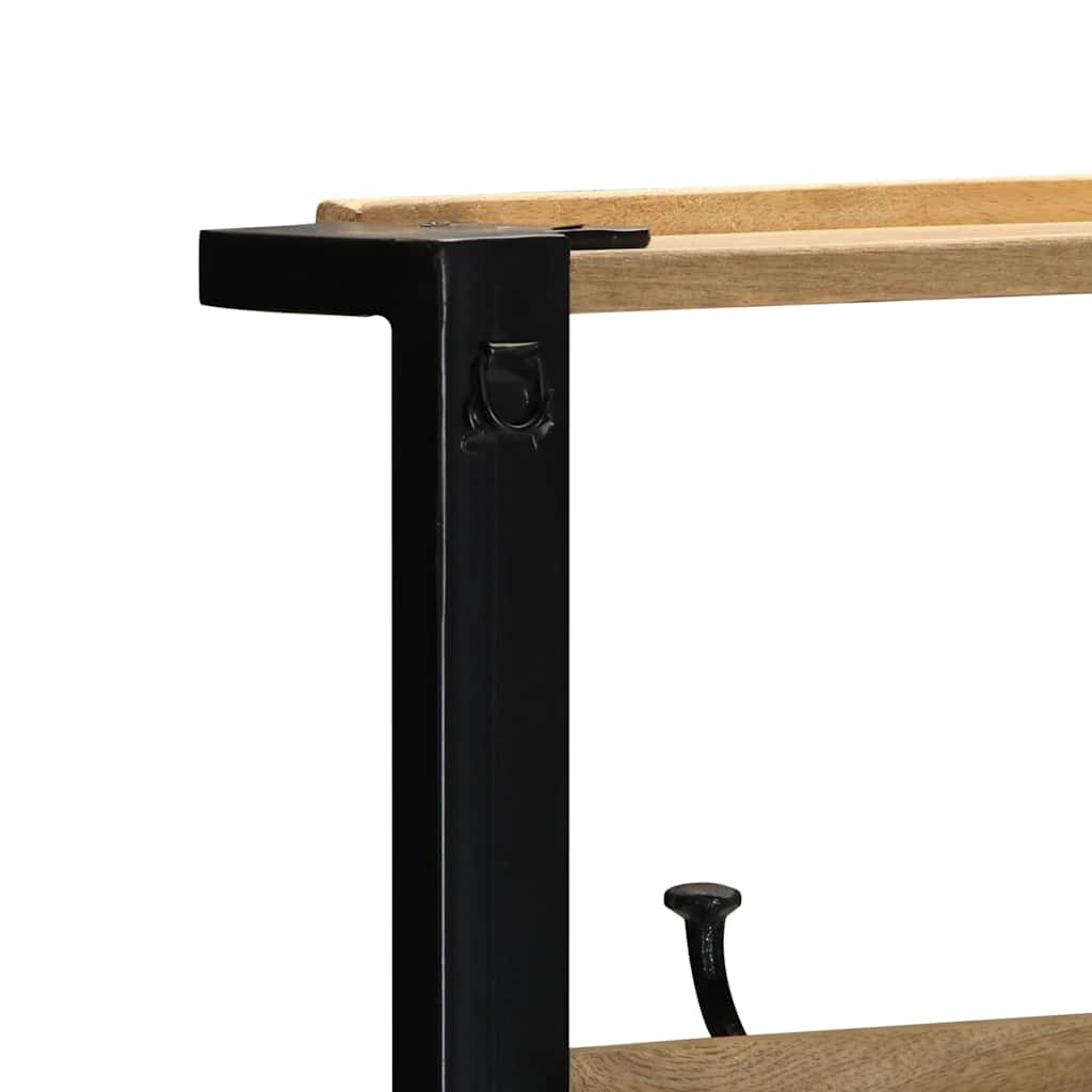 vidaXL Wieszak na ubrania 80x40x190 cm lite drewno surowe mango