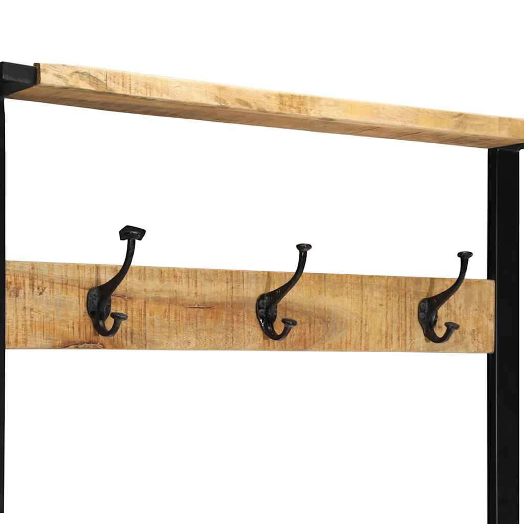 vidaXL Wieszak na ubrania 80x40x190 cm lite drewno surowe mango